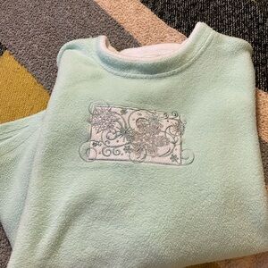 Vintage Grandma Snowflake Fleece Sweater